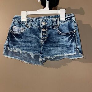 Amethyst Jeans Blue Denim Women Shorts Sz 3